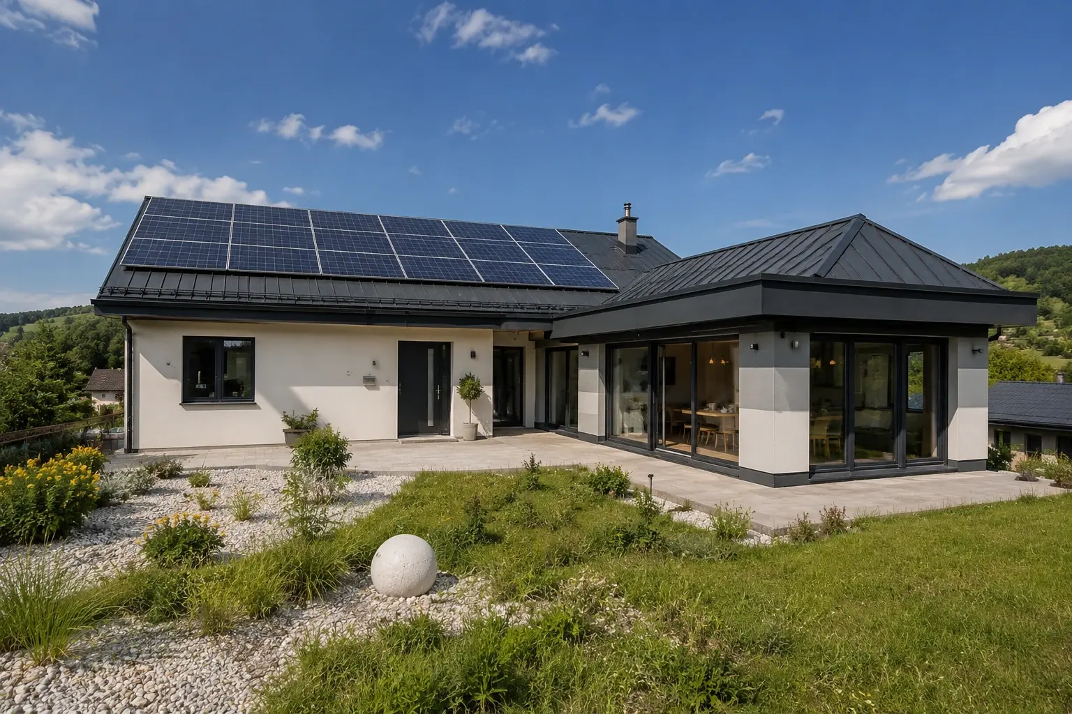 PV Anlage nach der Renovierung